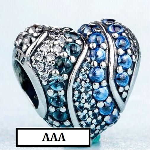 AAA GRADE S925 ALE Sterling Silver 5A CZ Pave Charms