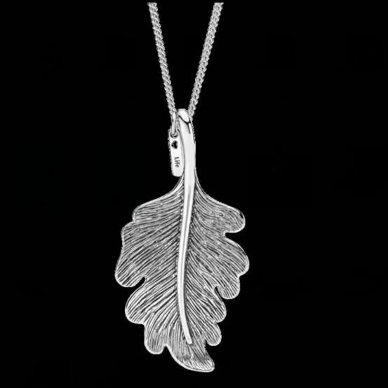 70CM-AAA GRADE S925 ALE  Oak Leaf Necklaces