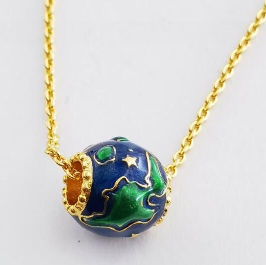 Neat S925 ALE Enamel Star Shine Charm Necklaces