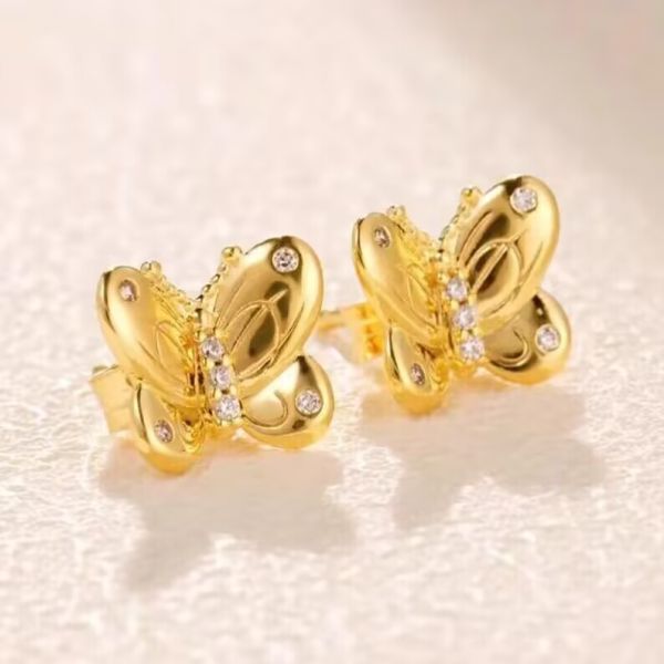 AAA GRADE Gold Plated Stud Earrings