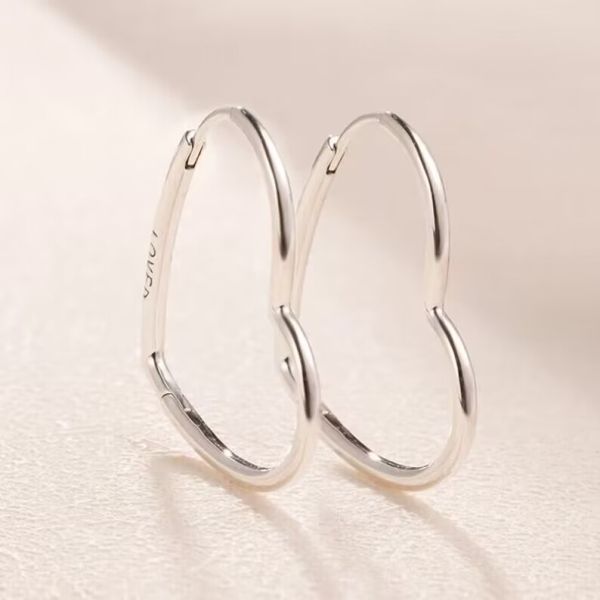 AAA GRADE S925 ALE Sterling Silver Hoop Earrings