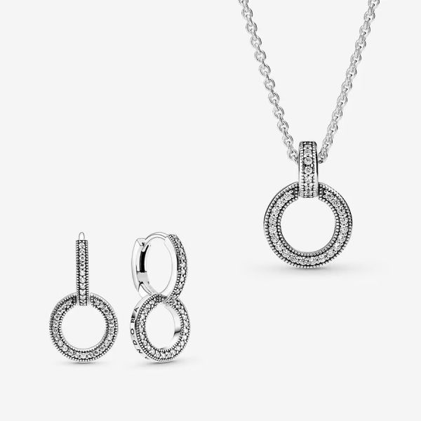 Set Necklaces&Earrings AAA GRADE S925 ALE Sterling Silver