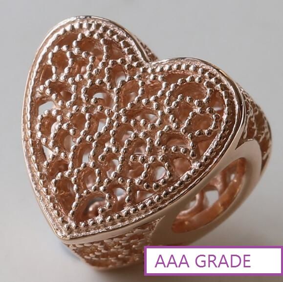 Rose Goldplated AAA GRADE ALE R Charms