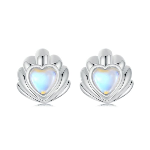 925 Sterling Silver 2024 New Seashell Stud Earrings