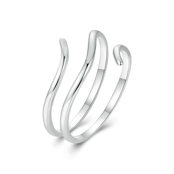925 Sterling Silver 2024 New Multi-layered Simple Ring