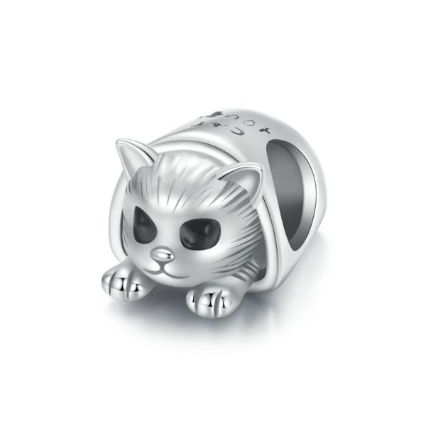 925 Sterling Silver 2024 New Cozy Cat House Charm