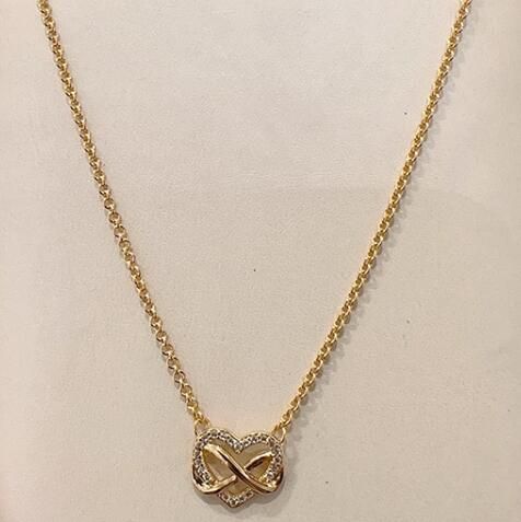 Sparkling Infinity Heart Collier Shine Necklace
