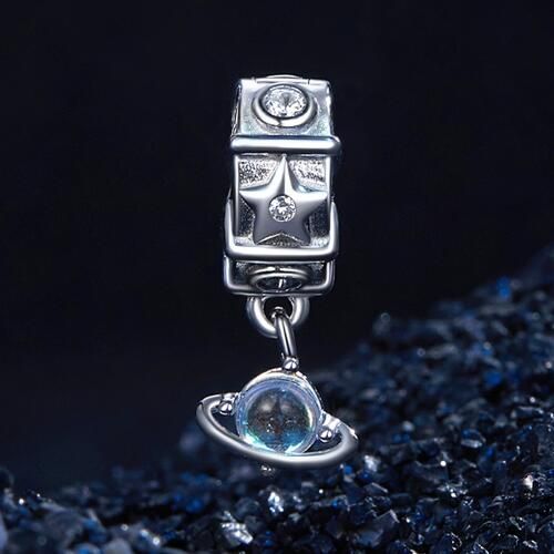 925 Sterling Silver Spacer Clips Charm